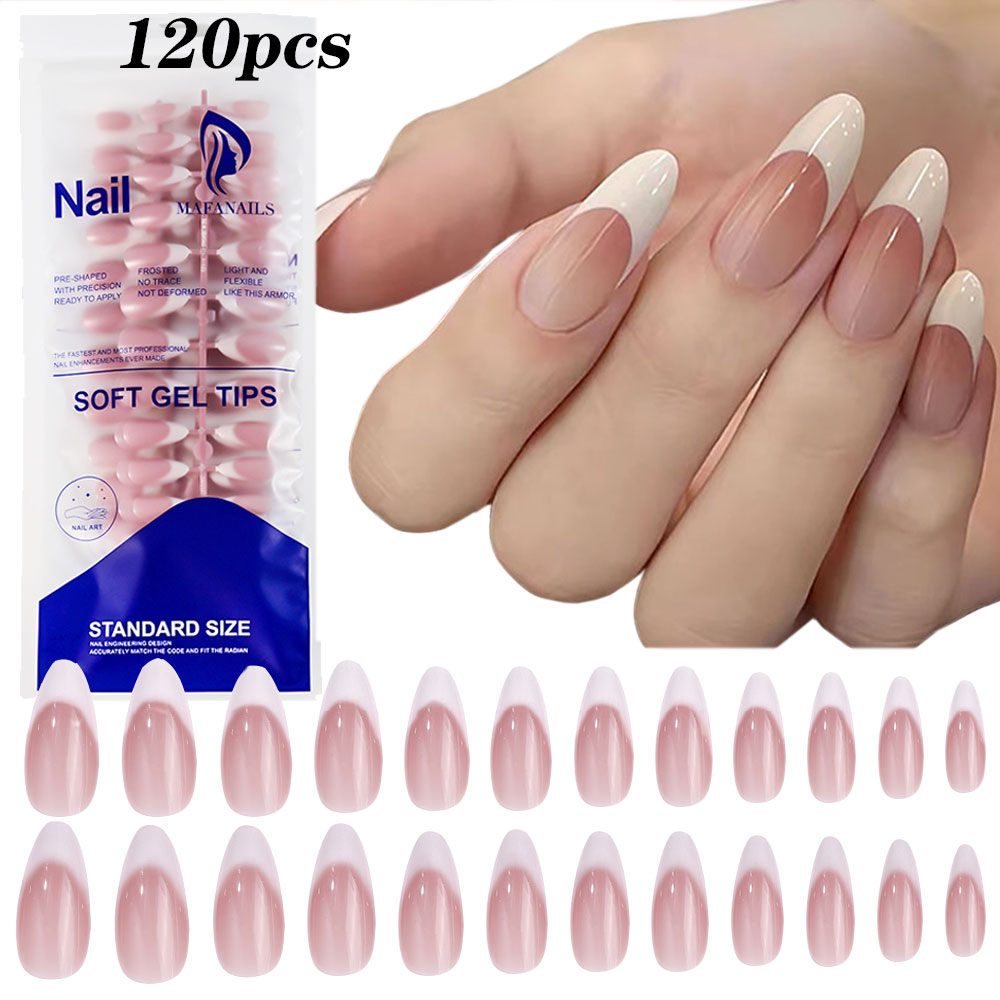 Nail Art Pink - 120 chiếc móng giả kiểu Pháp
