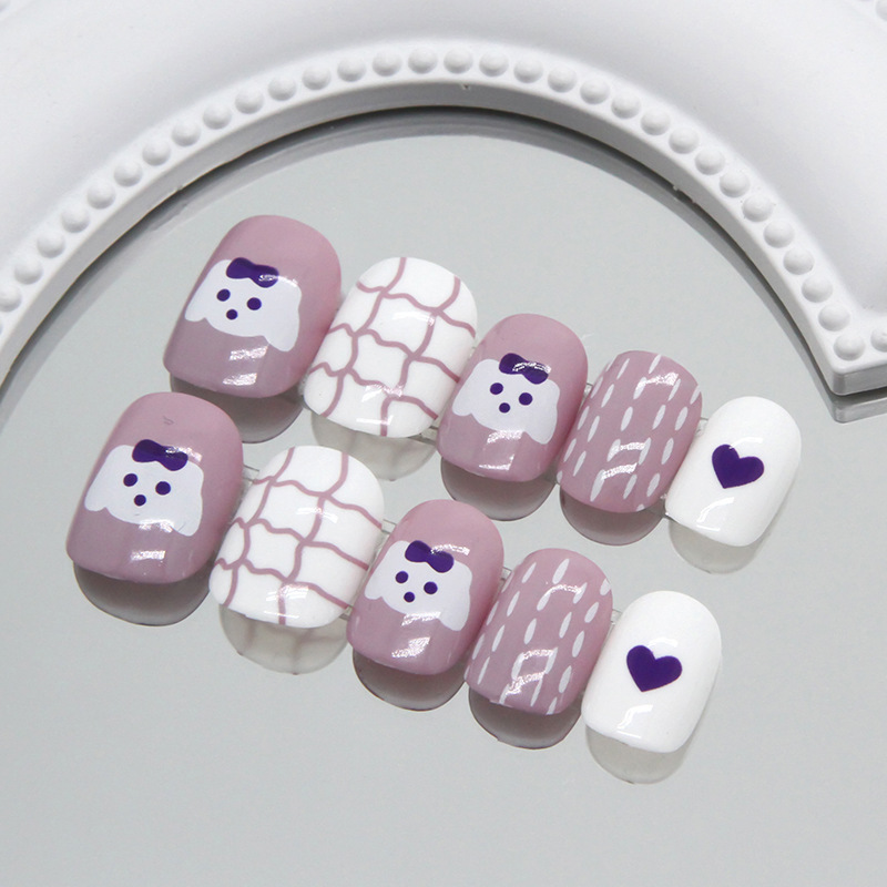 24 Pcs Square Press On Nails C - đánh giá và giá Nail Art Press On