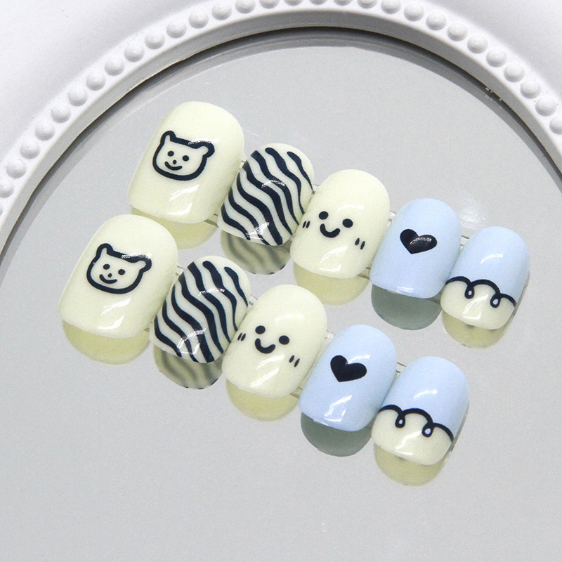 24 Pcs Square Press On Nails C - đánh giá và giá Nail Art Press On