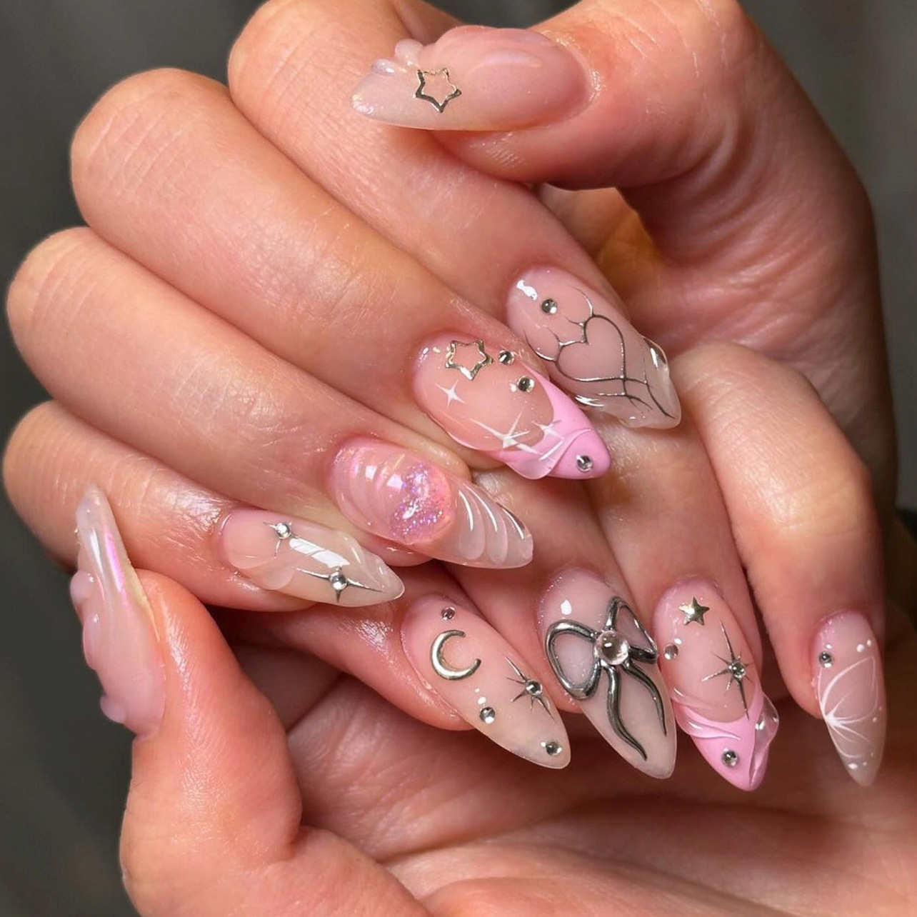 24pcs Bow False Nails Sets Pre - đánh giá và giá Nail Art Valentines Day