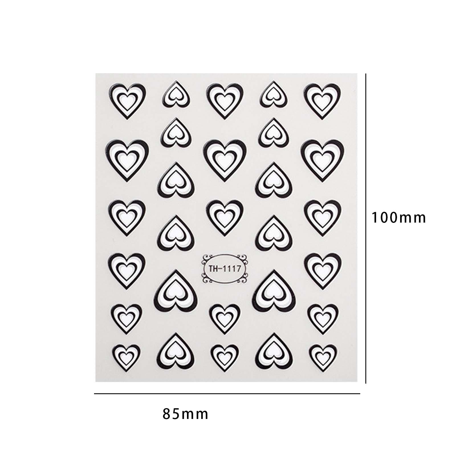 Valentines Day 3D Heart Nail A - đánh giá và giá Nail Art Valentines Day