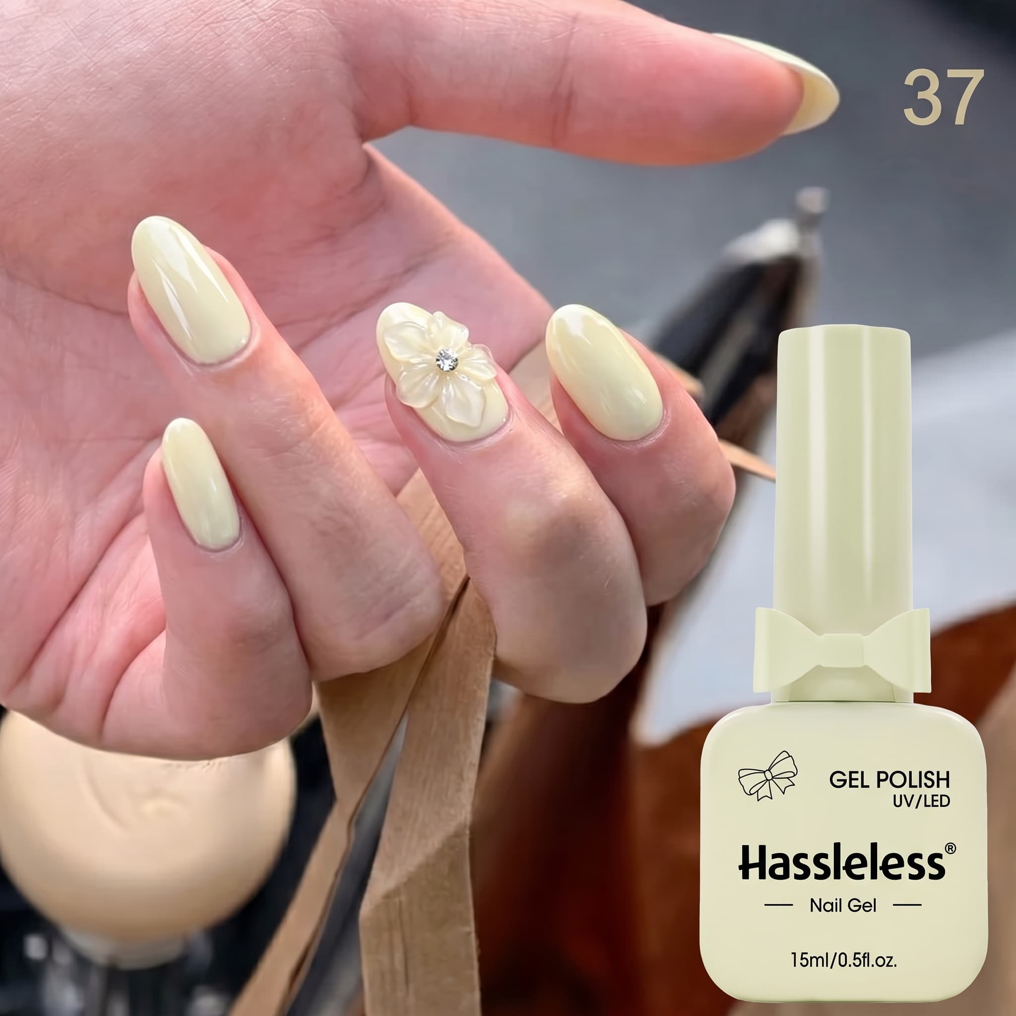Hassleless Nail Polish Gel 3-P - đánh giá và giá Nail Art Orange