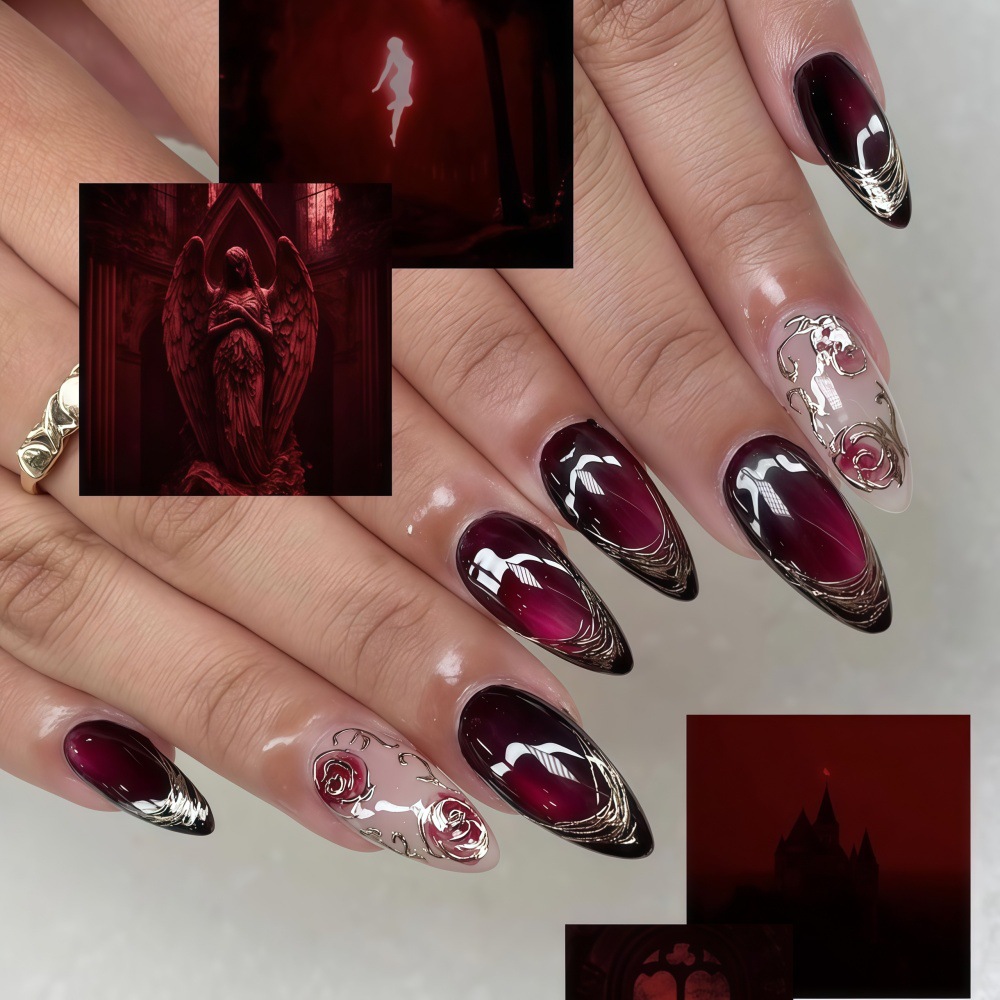 3D fake nails for women girls  - đánh giá và giá Nail Art Press On