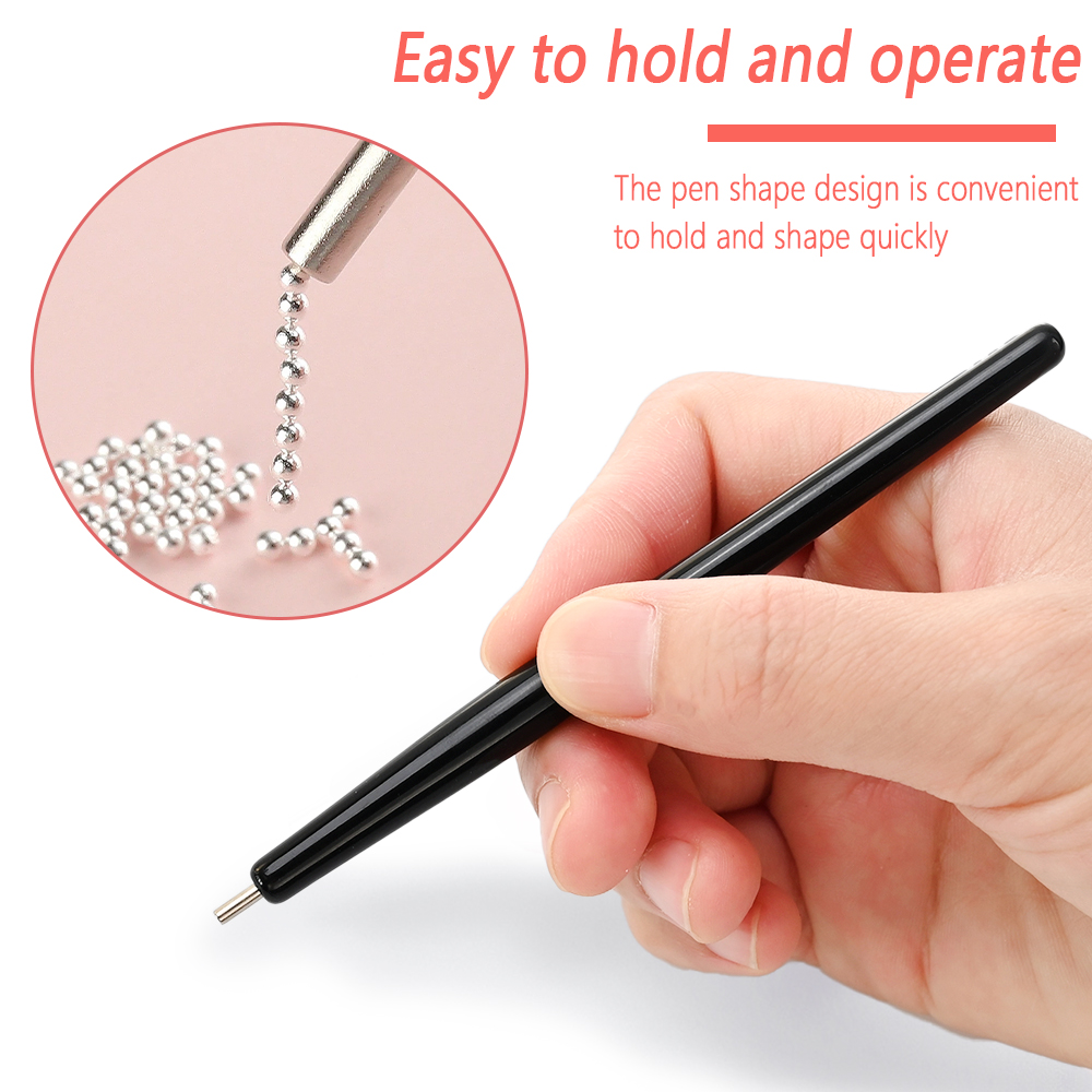12 ô hạt caviar mini vàng/bạc  - đánh giá và giá Nail Art Valentines Day