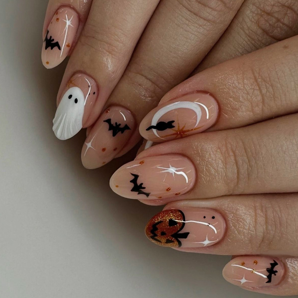 24pcs Simple Almond Press on N - đánh giá và giá Nail Art Press On