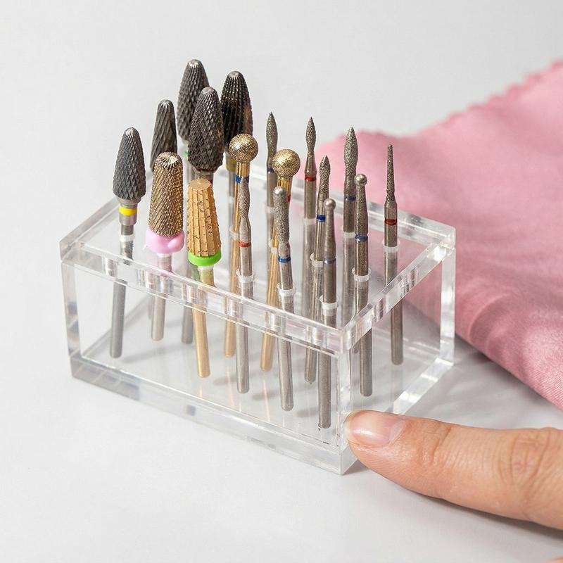 18 Holes Acrylic Wooden Nail D - đánh giá và giá Nail Drill Machine
