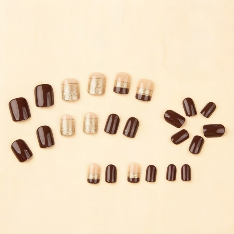 Short Square fake nails for wo - đánh giá và giá Nail Art Press On