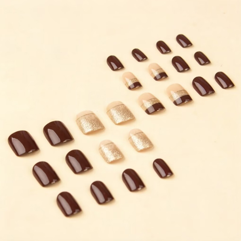 Short Square fake nails for wo - đánh giá và giá Nail Art Press On