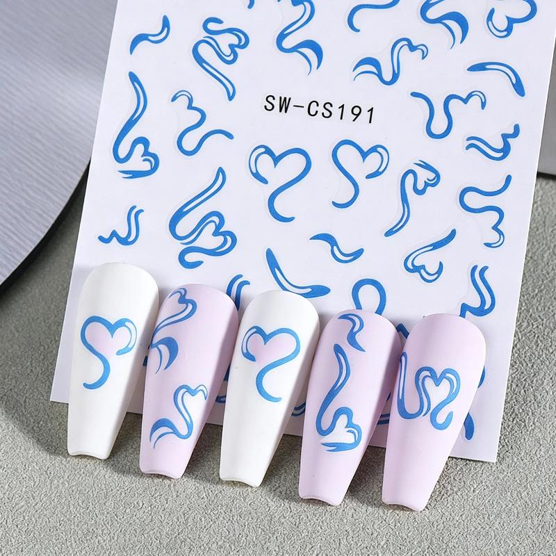 2Sheets Sweet Nail Art Sticker - đánh giá và giá Nail Art Valentines Day