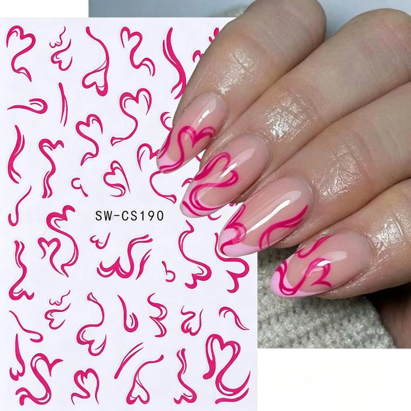 2Sheets Sweet Nail Art Sticker - đánh giá và giá Nail Art Valentines Day
