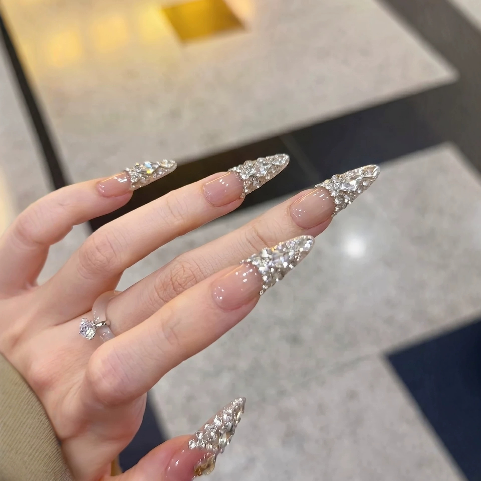 10pcs Press on Nails Sparkling - đánh giá và giá Nail Art Press On