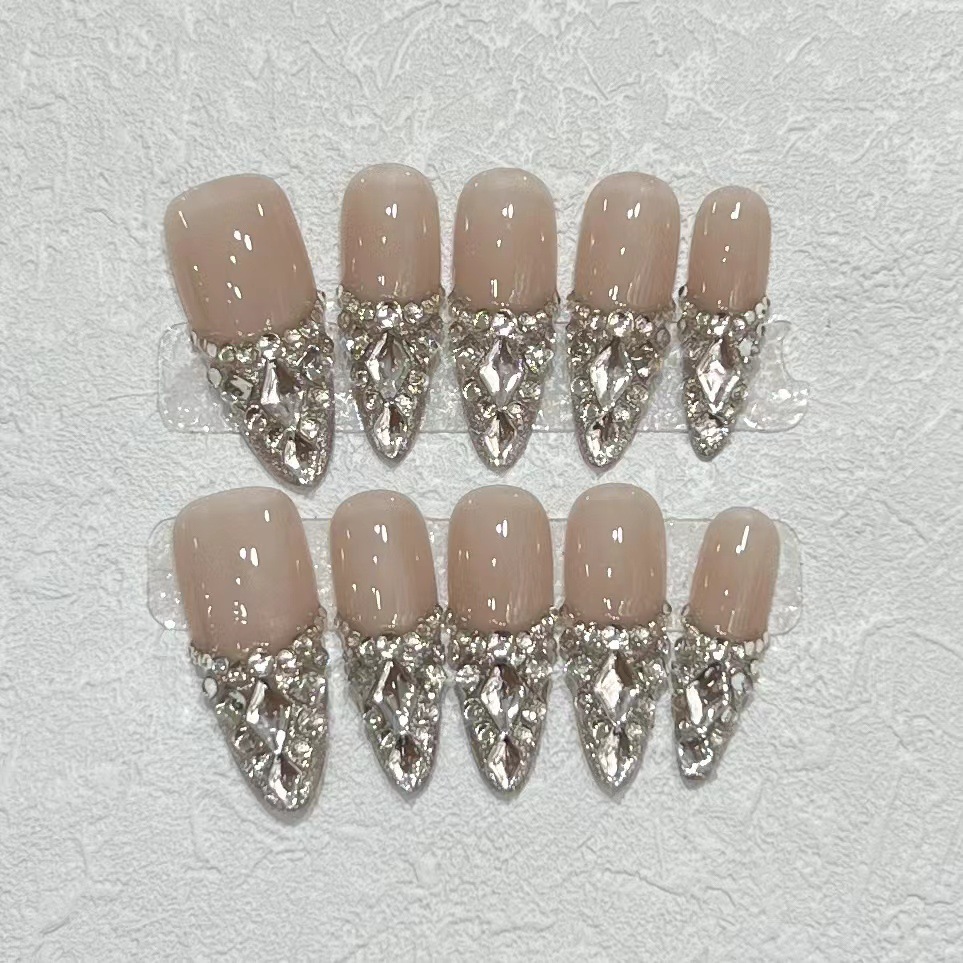 10pcs Press on Nails Sparkling - đánh giá và giá Nail Art Press On