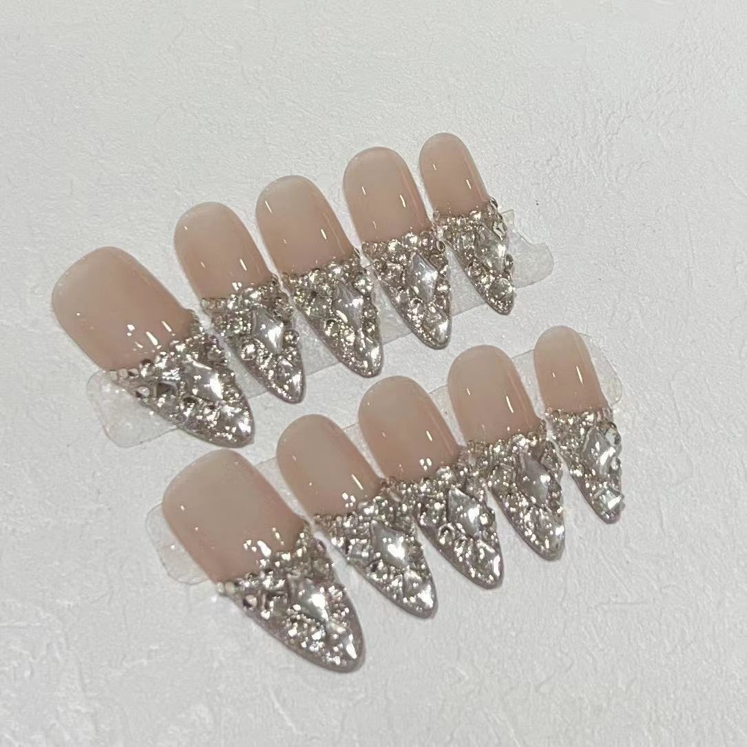 10pcs Press on Nails Sparkling - đánh giá và giá Nail Art Press On